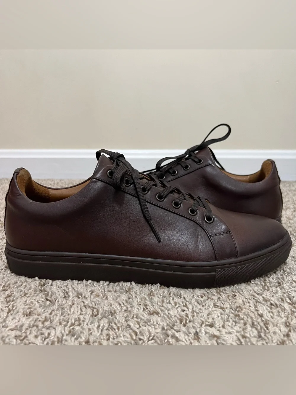 Thursday Men's Premier Low Top Leather Sneakers Old English Size 11